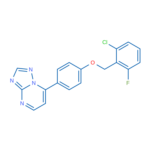 7-{4-[(2-chloro-6-fluorophenyl)methoxy]phenyl}-[1,2,4]triazolo[1,5-a]pyrimidine 1g