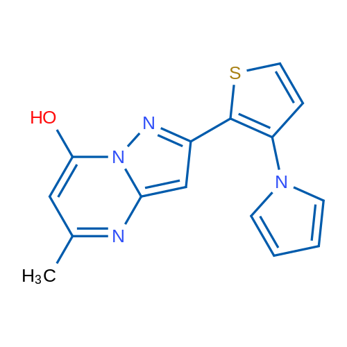 5-Methyl-2-[3-(1H-pyrrol-1-yl)thiophen-2-yl]pyrazolo[1,5-a]pyrimidin-7-ol 1g