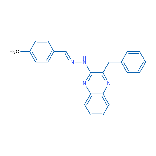 2-Benzyl-3-[(E)-2-[(4-methylphenyl)methylidene]hydrazin-1-yl]quinoxaline 1g