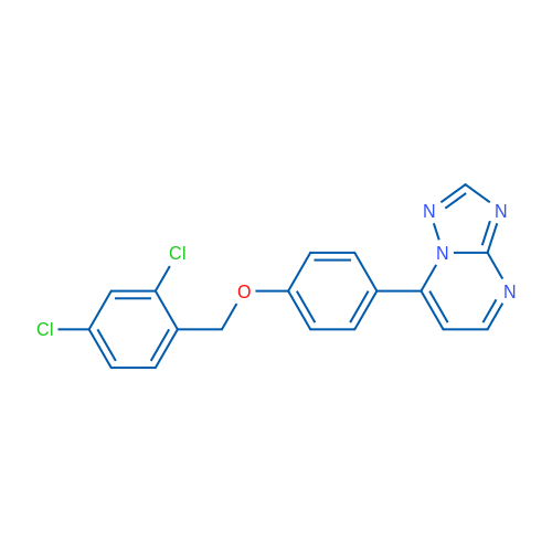 7-{4-[(2,4-dichlorophenyl)methoxy]phenyl}-[1,2,4]triazolo[1,5-a]pyrimidine 1g