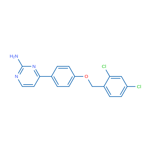4-{4-[(2,4-dichlorophenyl)methoxy]phenyl}pyrimidin-2-amine 1g