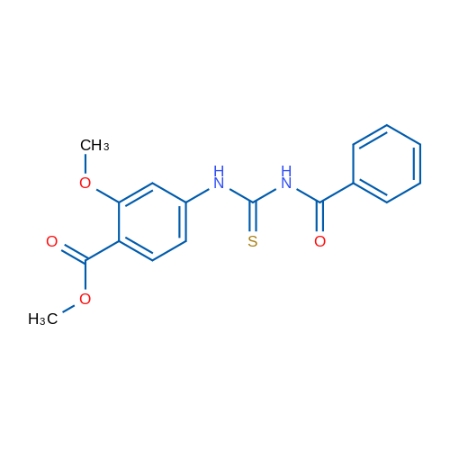 Methyl 2-methoxy-4-{[(phenylformamido)methanethioyl]amino}benzoate 10mg