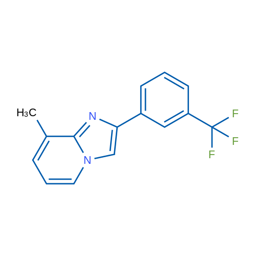 8-Methyl-2-[3-(trifluoromethyl)phenyl]imidazo[1,2-a]pyridine 1g