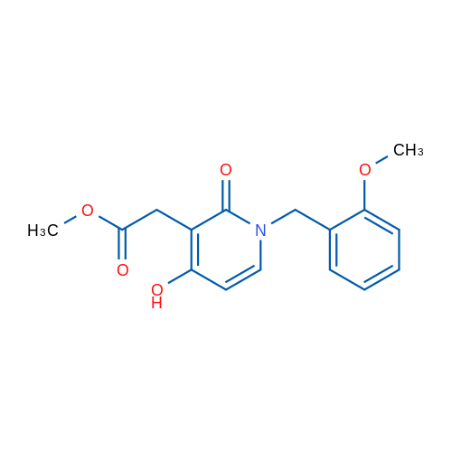 Methyl 2-{4-hydroxy-1-[(2-methoxyphenyl)methyl]-2-oxo-1,2-dihydropyridin-3-yl}acetate 1g