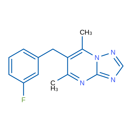6-[(3-Fluorophenyl)methyl]-5,7-dimethyl-[1,2,4]triazolo[1,5-a]pyrimidine 1g