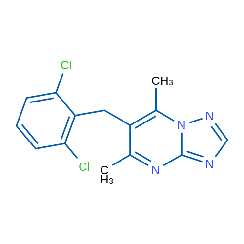 6-[(2,6-Dichlorophenyl)methyl]-5,7-dimethyl-[1,2,4]triazolo[1,5-a]pyrimidine 25mg