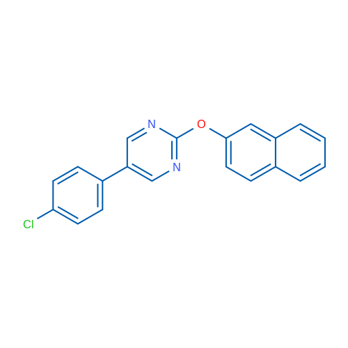5-(4-Chlorophenyl)-2-(naphthalen-2-yloxy)pyrimidine 1g