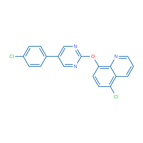 5-Chloro-8-{[5-(4-chlorophenyl)pyrimidin-2-yl]oxy}quinoline 1g