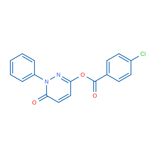 6-Oxo-1-phenyl-1,6-dihydropyridazin-3-yl 4-chlorobenzoate 1g