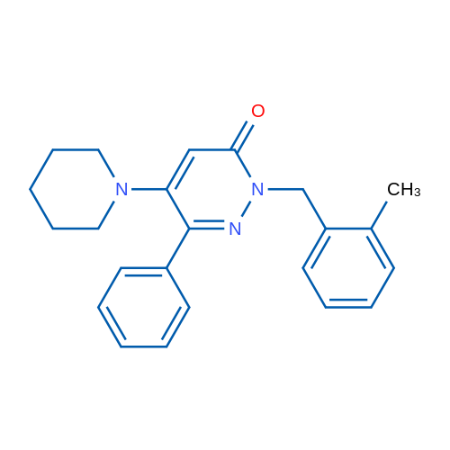 2-[(2-Methylphenyl)methyl]-6-phenyl-5-(piperidin-1-yl)-2,3-dihydropyridazin-3-one 1g