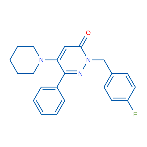 2-[(4-Fluorophenyl)methyl]-6-phenyl-5-(piperidin-1-yl)-2,3-dihydropyridazin-3-one 1g