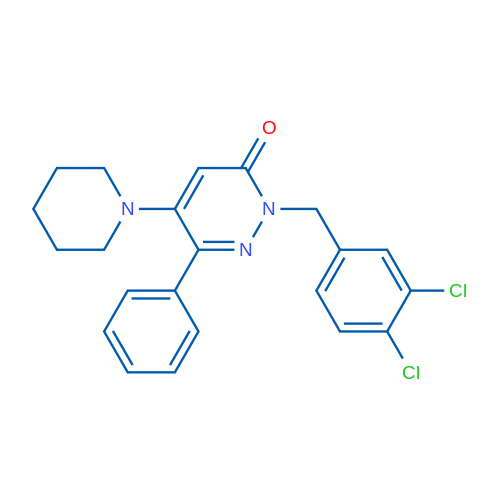 2-[(3,4-Dichlorophenyl)methyl]-6-phenyl-5-(piperidin-1-yl)-2,3-dihydropyridazin-3-one 1g