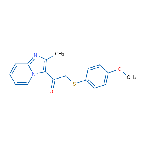 2-[(4-Methoxyphenyl)sulfanyl]-1-{2-methylimidazo[1,2-a]pyridin-3-yl}ethan-1-one 1g