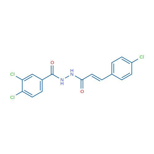 (2E)-3-(4-Chlorophenyl)-N'-[(E)-3,4-dichlorobenzoyl]prop-2-enehydrazide 1g