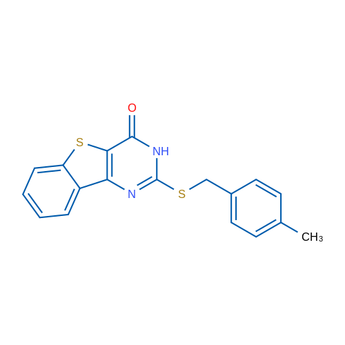 4-{[(4-methylphenyl)methyl]sulfanyl}-8-thia-3,5-diazatricyclo[7.4.0.0^{2,7}]trideca-1(13),2(7),3,5,9,11-hexaen-6-ol 1g