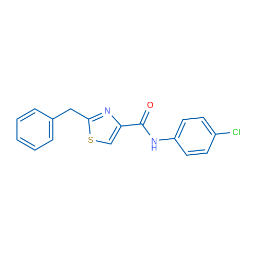 2-Benzyl-N-(4-chlorophenyl)-1,3-thiazole-4-carboxamide 1g