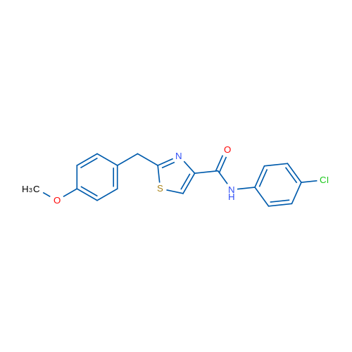 N-(4-Chlorophenyl)-2-[(4-methoxyphenyl)methyl]-1,3-thiazole-4-carboxamide 1g