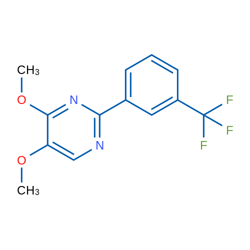 4,5-Dimethoxy-2-[3-(trifluoromethyl)phenyl]pyrimidine 1g
