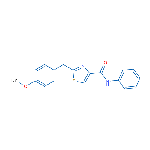 2-[(4-Methoxyphenyl)methyl]-N-phenyl-1,3-thiazole-4-carboxamide 1g