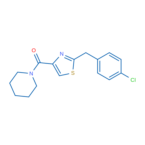 1-{2-[(4-chlorophenyl)methyl]-1,3-thiazole-4-carbonyl}piperidine 1g