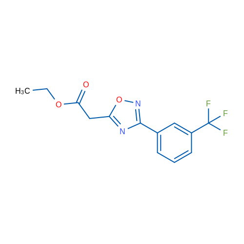 Ethyl 2-{3-[3-(trifluoromethyl)phenyl]-1,2,4-oxadiazol-5-yl}acetate 1g