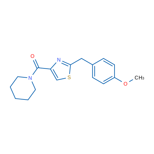 1-{2-[(4-methoxyphenyl)methyl]-1,3-thiazole-4-carbonyl}piperidine 1g