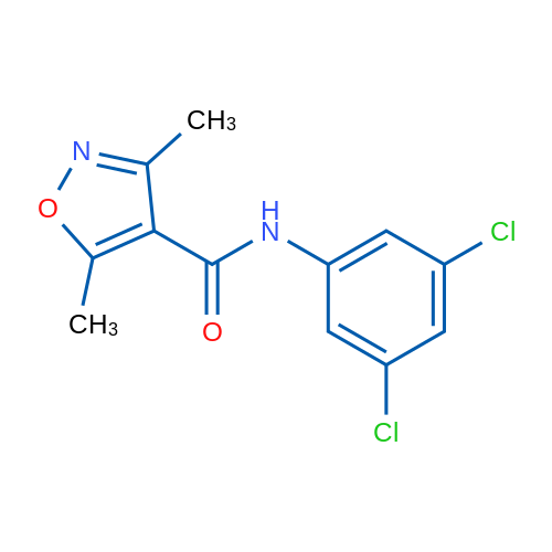 N-(3,5-Dichlorophenyl)-3,5-dimethyl-1,2-oxazole-4-carboxamide 1g