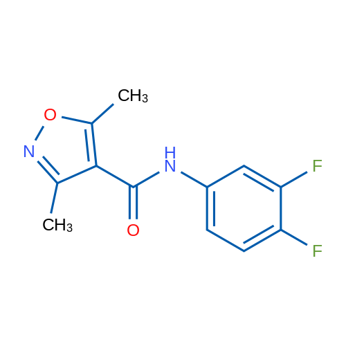N-(3,4-Difluorophenyl)-3,5-dimethyl-1,2-oxazole-4-carboxamide 1g