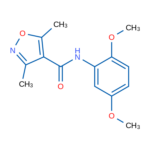 N-(2,5-Dimethoxyphenyl)-3,5-dimethyl-1,2-oxazole-4-carboxamide 1g