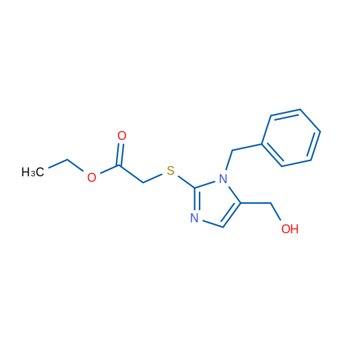 Ethyl 2-{[1-benzyl-5-(hydroxymethyl)-1H-imidazol-2-yl]sulfanyl}acetate 1g