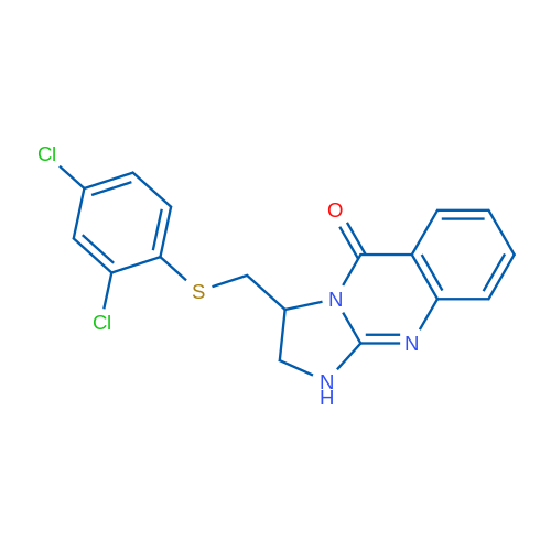 3-{[(2,4-dichlorophenyl)sulfanyl]methyl}-1H,2H,3H,5H-imidazo[2,1-b]quinazolin-5-one 1g