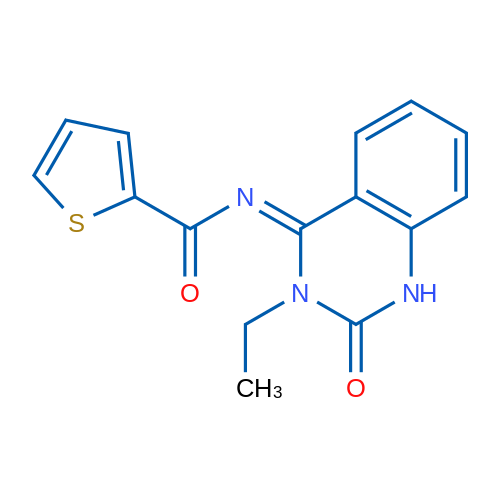 N-[(4Z)-3-Ethyl-2-oxo-1,2,3,4-tetrahydroquinazolin-4-ylidene]thiophene-2-carboxamide 1g