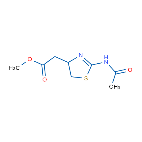 Methyl 2-(2-acetamido-4,5-dihydro-1,3-thiazol-4-yl)acetate 1g