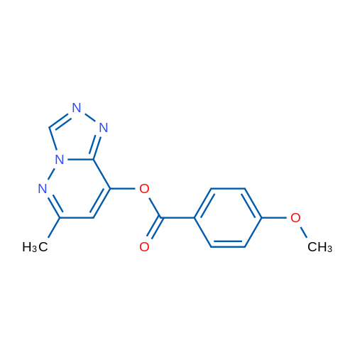 6-Methyl-[1,2,4]triazolo[4,3-b]pyridazin-8-yl 4-methoxybenzoate 1g