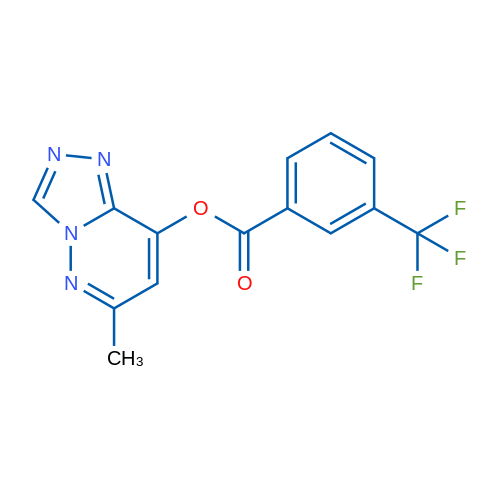 6-Methyl-[1,2,4]triazolo[4,3-b]pyridazin-8-yl 3-(trifluoromethyl)benzoate 1g