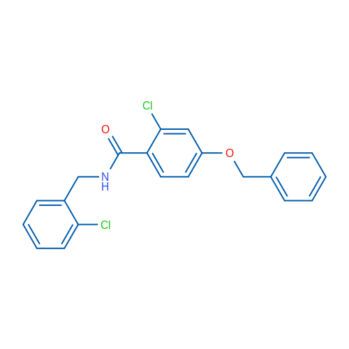 4-(Benzyloxy)-2-chloro-N-[(2-chlorophenyl)methyl]benzamide 1g