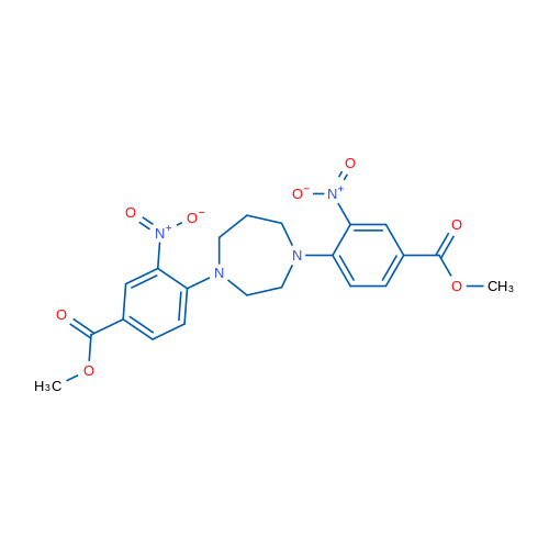 Methyl 4-{4-[4-(methoxycarbonyl)-2-nitrophenyl]-1,4-diazepan-1-yl}-3-nitrobenzoate 1g