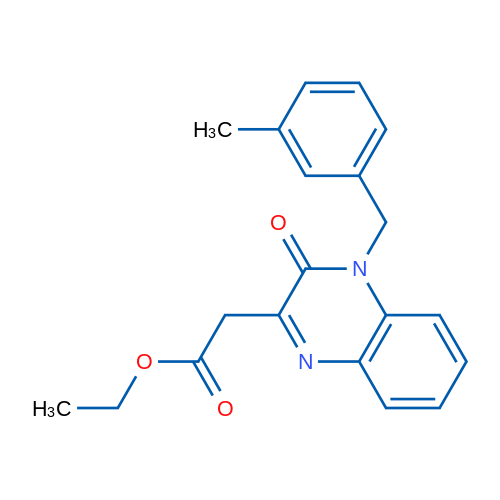 Ethyl 2-{4-[(3-methylphenyl)methyl]-3-oxo-3,4-dihydroquinoxalin-2-yl}acetate 10mg