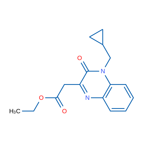 Ethyl 2-[4-(cyclopropylmethyl)-3-oxo-3,4-dihydroquinoxalin-2-yl]acetate 1g