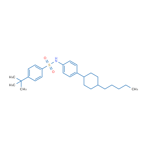 4-tert-Butyl-N-[4-(4-pentylcyclohexyl)phenyl]benzene-1-sulfonamide 1g