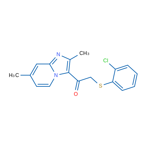 2-[(2-Chlorophenyl)sulfanyl]-1-{2,7-dimethylimidazo[1,2-a]pyridin-3-yl}ethan-1-one 1g