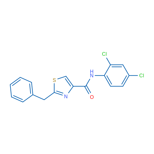 2-Benzyl-N-(2,4-dichlorophenyl)-1,3-thiazole-4-carboxamide 1g