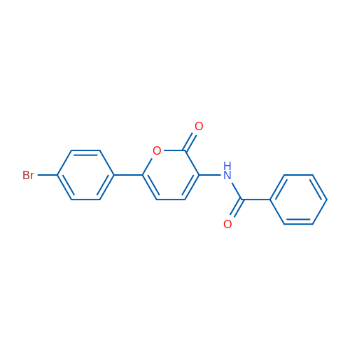 N-[6-(4-Bromophenyl)-2-oxo-2H-pyran-3-yl]benzamide 1g