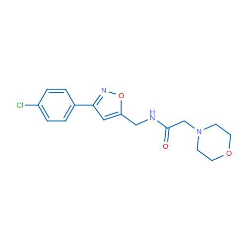 N-{[3-(4-chlorophenyl)-1,2-oxazol-5-yl]methyl}-2-(morpholin-4-yl)acetamide 1g