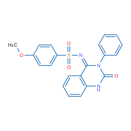 4-Methoxy-N-[(4E)-2-oxo-3-phenyl-1,2,3,4-tetrahydroquinazolin-4-ylidene]benzene-1-sulfonamide 1g