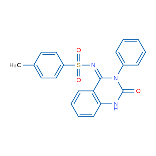 4-Methyl-N-[(4E)-2-oxo-3-phenyl-1,2,3,4-tetrahydroquinazolin-4-ylidene]benzene-1-sulfonamide 1g