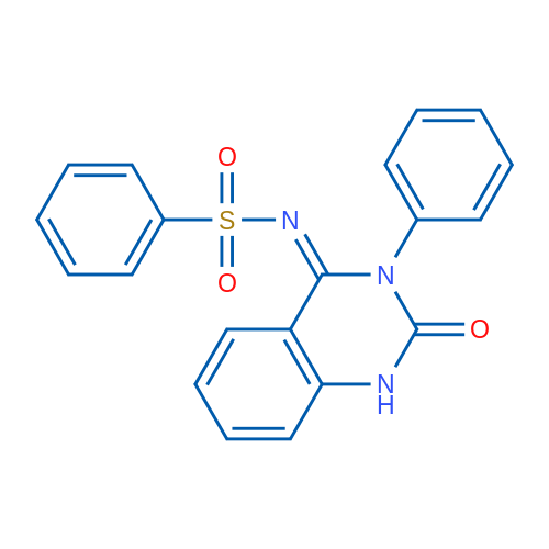 N-[(4E)-2-Oxo-3-phenyl-1,2,3,4-tetrahydroquinazolin-4-ylidene]benzenesulfonamide 1g