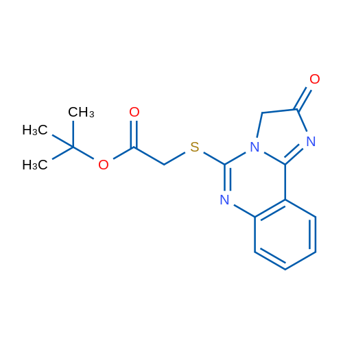 tert-Butyl 2-({2-oxo-2H,3H-imidazo[1,2-c]quinazolin-5-yl}sulfanyl)acetate 1g