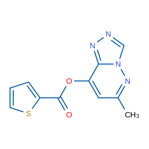 6-Methyl-[1,2,4]triazolo[4,3-b]pyridazin-8-yl thiophene-2-carboxylate 1g