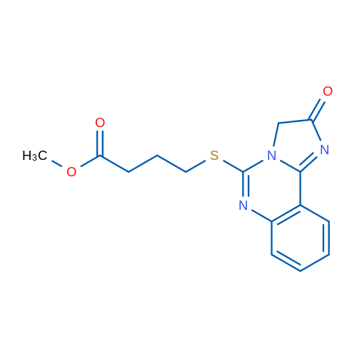 Methyl 4-({2-oxo-2H,3H-imidazo[1,2-c]quinazolin-5-yl}sulfanyl)butanoate 1g
